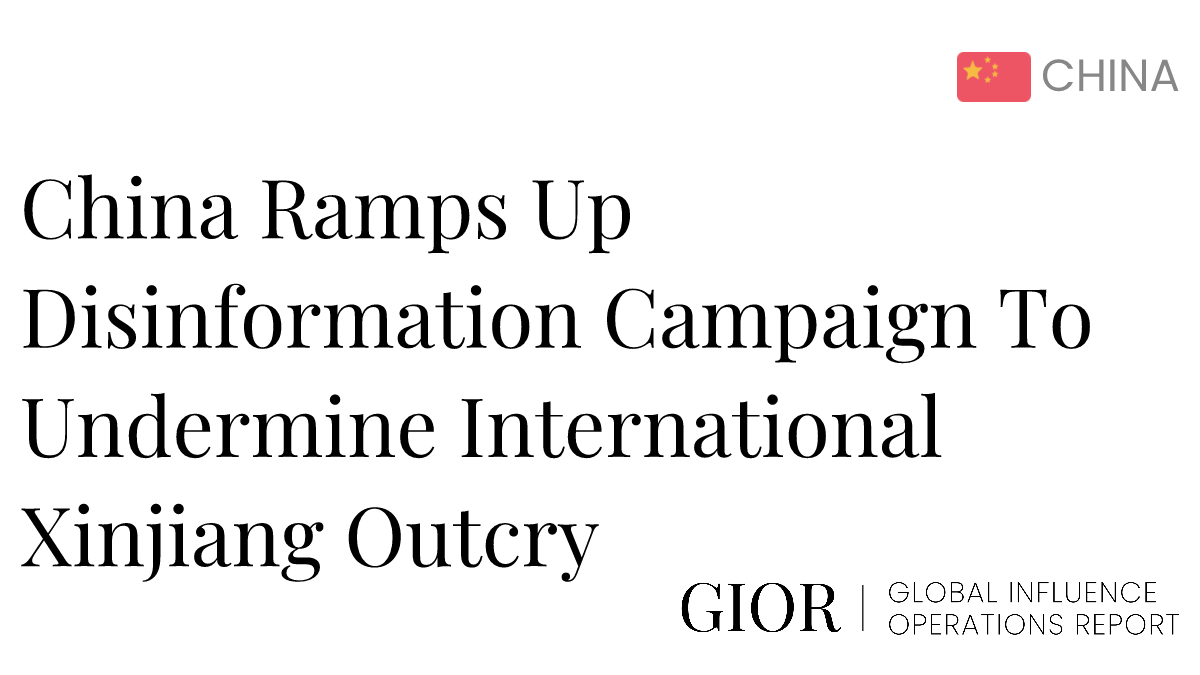 China Ramps Up Disinformation Campaign To Undermine International