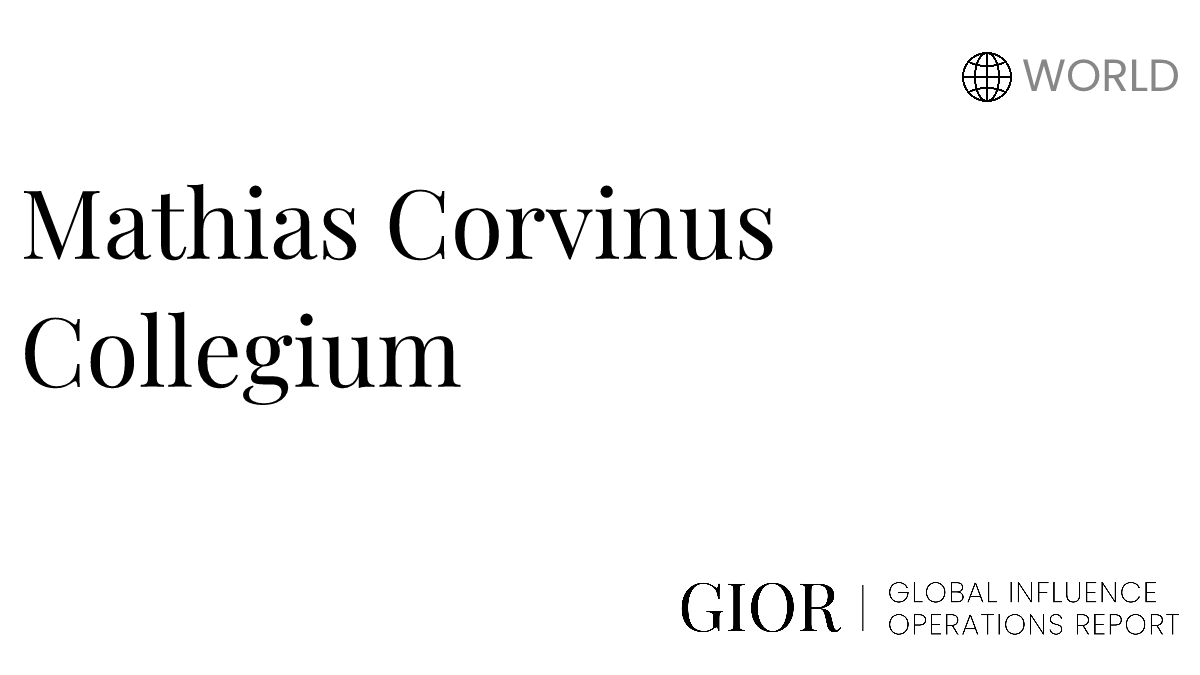 Mathias Corvinus Collegium Global Influence Operations Report