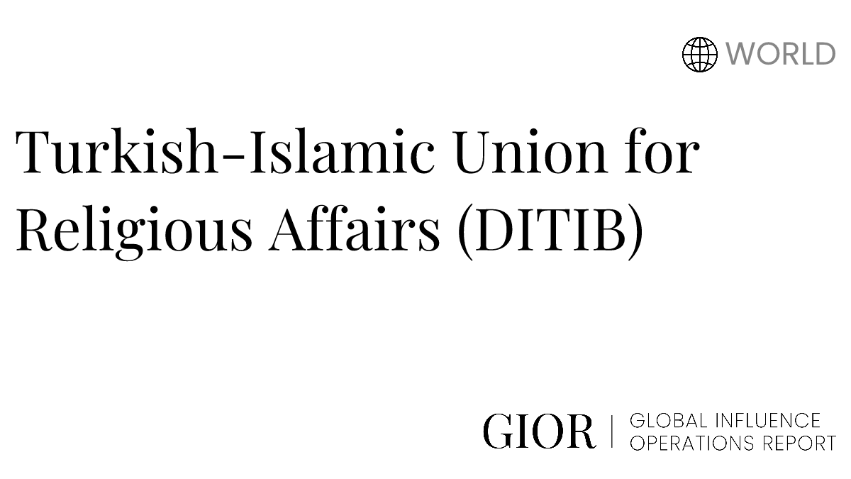 TurkishIslamic Union for Religious Affairs (DITIB)