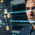 Here's the alt text for the image, incorporating your keywords: "A photo-realistic image of a concerned German intelligence analyst intently viewing a large screen displaying a complex digital network. Glowing nodes, subtly hinting at AfD Extremists symbols, are rapidly multiplying and connecting, with alarming German text streams overlaying the data. The dimly lit room and the analyst's grave expression convey the seriousness of the surveillance."