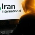 An image of the Iran International opposition TV station, Iran, international being hacked by a cyber group