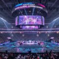 AI-generated illustration of Doha esports arena, symbolizing the country’s entry into the global gaming industry.
