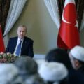 Turkish President Erdogan meeting with Muslim Brotherhood-affiliated Islamic scholars in Istanbul