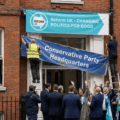 An image of reform UK taking over the conservative political party