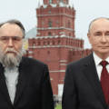 Aleksandr Dugin with Vladimir Putin in front of the Kremlin showing his importance in Russian influence operations